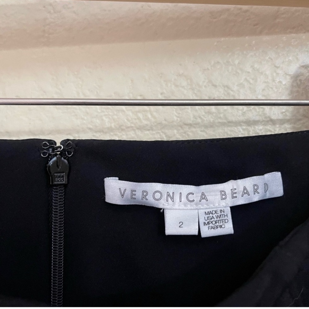 NEW Veronica Beard Black Zip Back Scuba Size 2 - Picture 6 of 9